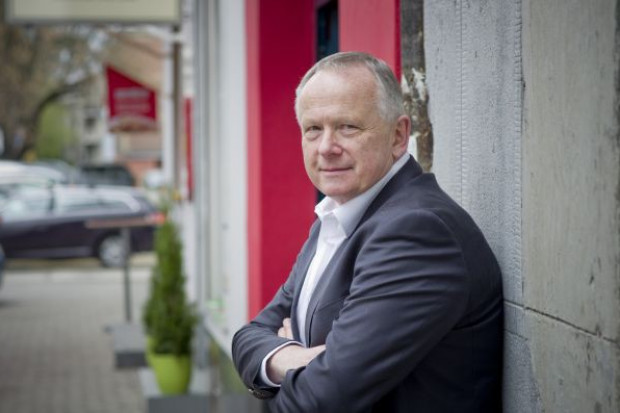 Paweł Zieliński, wiceprezes zarządu i współwłaściciel firmy GFT Goldfruct Sp. z o.o.; fot. P.Waniorek, Żelazna Studio Producent wody Kinga Pienińska rozważa inwestycje w zakład przetwórstwa zbóż