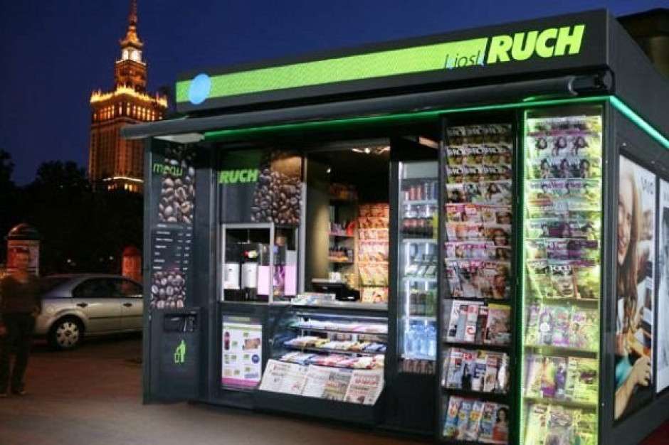 Salonik prasowy sieci Ruch, fot. RUCH RUCH kupuje udziały w spółce e-Kiosk