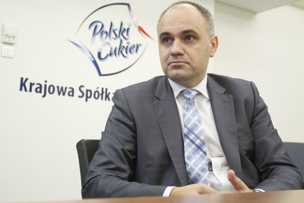 Marek Dereziński, prezes zarządu Krajowej Spółki Cukrowej (fot. PTWP) Spadek cen cukru zaważy na tegorocznych wynikach Krajowej Spółki Cukrowej
