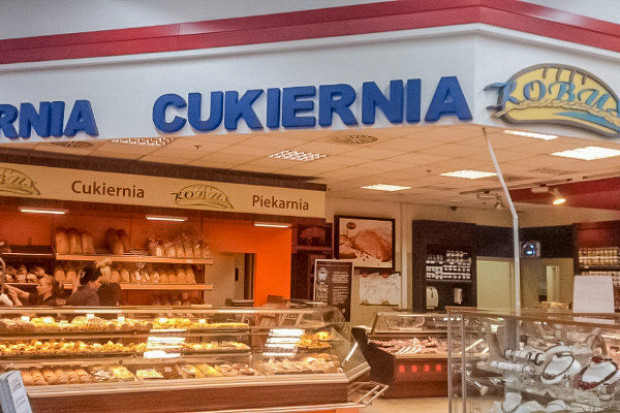 Stoisko firmy Kobus w sklepie sieci Kaufland (fot. arch. Kobus) Piekarnia Kobus bliska upadłości