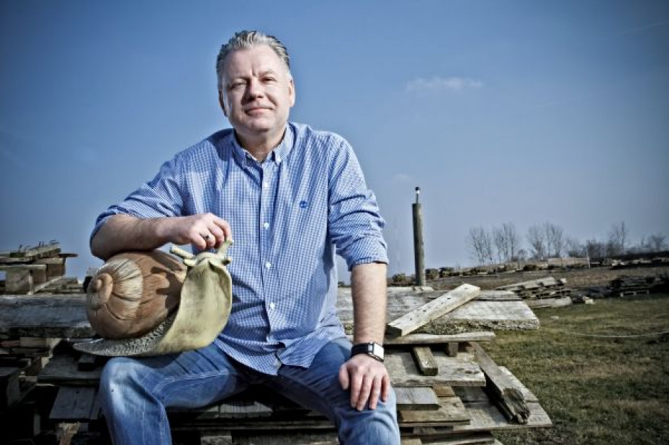 Grzegorz Skalmowski, właściciel Snails Garden (fot. Paweł Pawłowski, zelaznastudio.pl) Właściciel Snails Garden: Hodowla ślimaków jest wyzwaniem