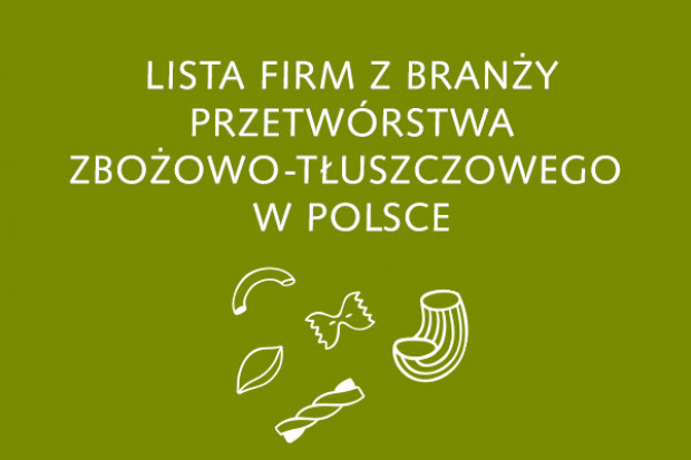 Lista firm z branży przetwórstwa zbożowo-tłuszczowego - edycja 2015
