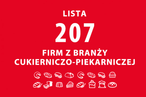 Lista 207 firm z branży piekarniczo-cukierniczej - edycja 2015