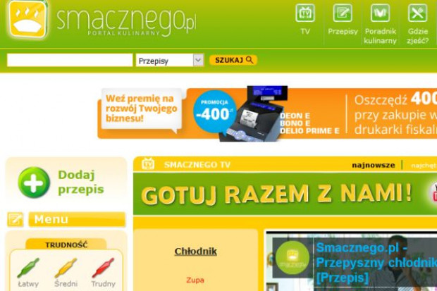 (źródło: smacznego.pl) E-sklep Smacznego.pl znów działa