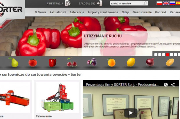 fot. sorter.pl Polacy stworzyli maszyny sortujące owoce i warzywa nowej generacji