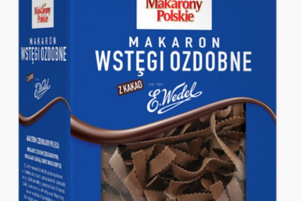 Wersja kakaowa makaronu to całkowita nowość na polskim rynku fot. makaronypolskie.pl Wedel i Makarony Polskie produkują makaron kakaowy