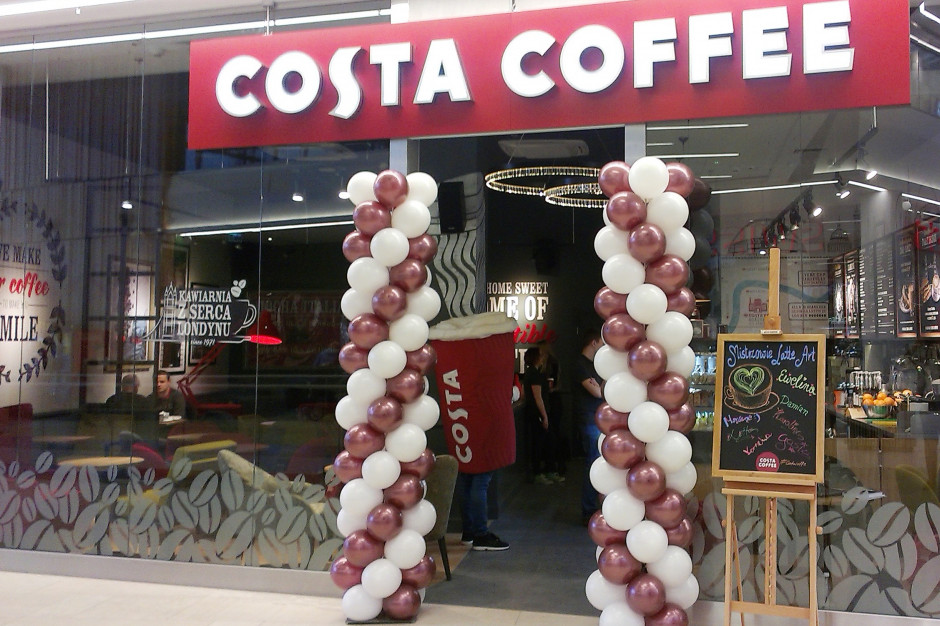 Costa Coffee z lokalem na wrocławskich Bielanach