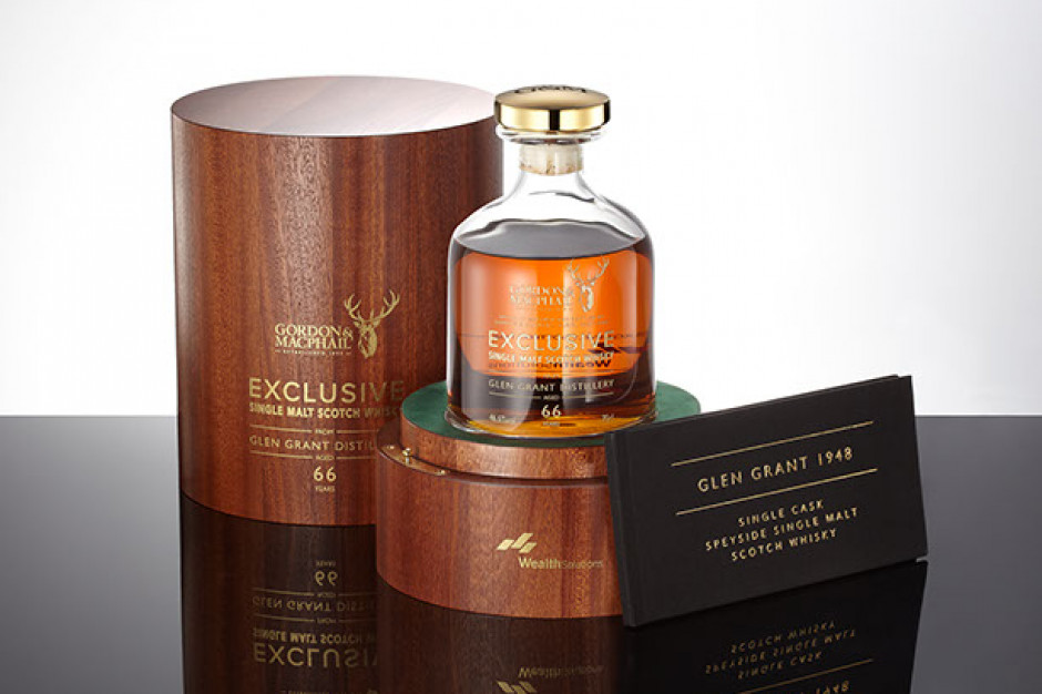 Limitowana edycja 66-letniej whisky Glen Grant. fot. Wealth Soultions Polska coraz bardziej atrakcyjna dla producentów luksusowej whisky