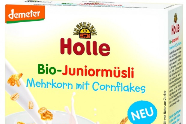 fot. mat. pras. Holle wprowadza Kaszkę pełnoziarnistą Musli z płatkami kukurydzianymi