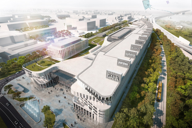 Wizualizacja Galerii Młociny, źr. mat. pras. Otwarcie Galerii Młociny w drugiej połowie 2018 roku