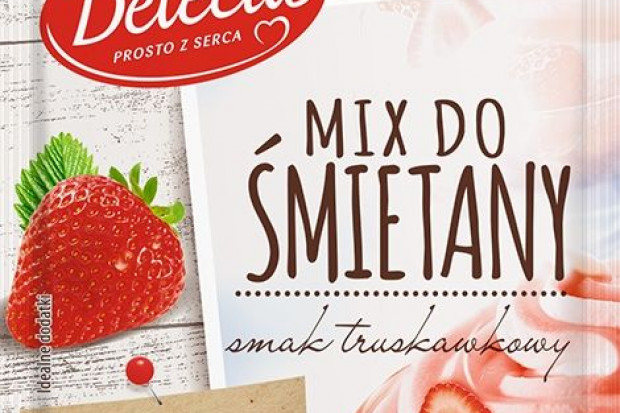 fot. materiały prasowe Delecta Delecta wprowadza truskawkowy Mix do śmietany