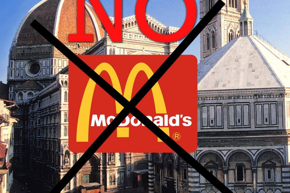 Mieszkańcy Florencji nie chcą restauracji McDonald's w historycznym centrum