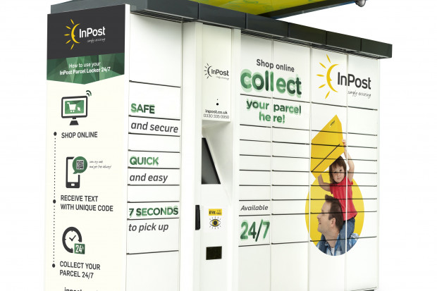 Paczkomat InPost w Wielkiej Brytanii. Fot. Materiały prasowe Holland & Barret nawiązuje współpracę z InPost