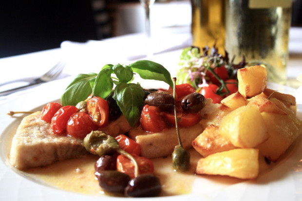 Danie z restauracji San Lorenzo w Warszawie. Fot. Włoska Izba Handlowo-Przemysłowa w Polsce Tydzień Południa Włoch we włoskich restauracjach w Polsce