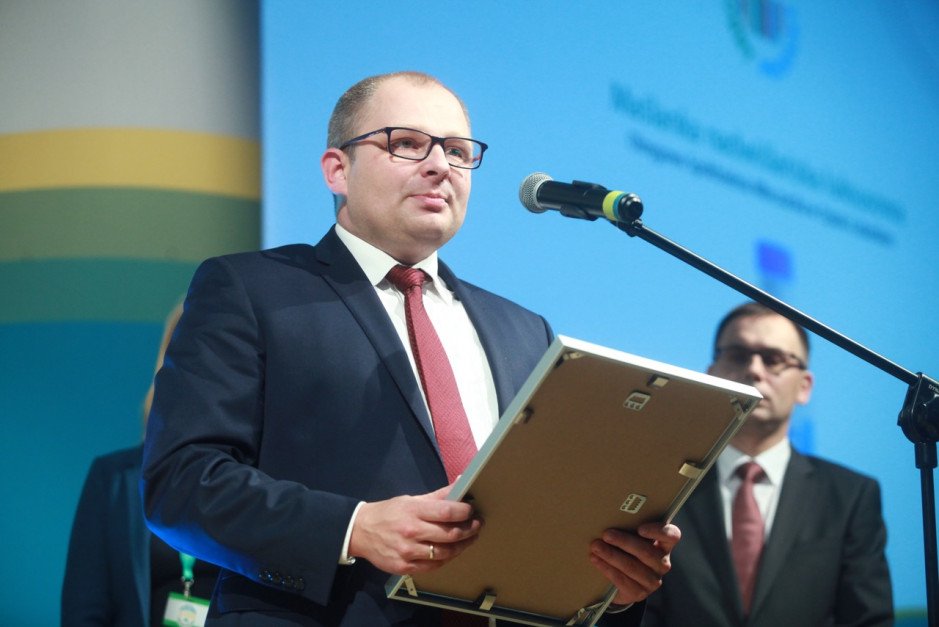 Paweł Kołodyński, Prezes Zarządu Okręgowej Spółdzielni Mleczarskiej w Opolu Lubelskim. Fot. PTWP Zdjęcie numer 2 - galeria: Przyznano certyfikaty "Dobry produkt - wybór ekspertów 2016" (galeria zdjęć)