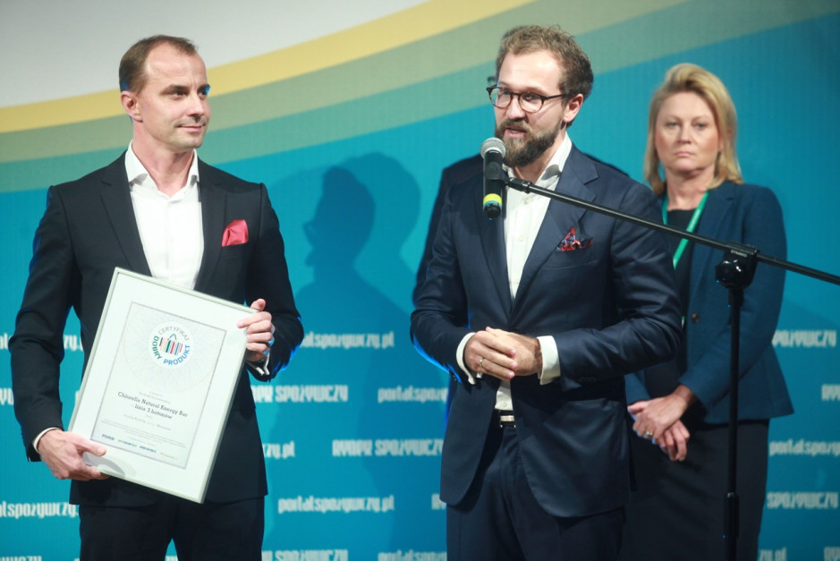 Piotr Maciejewski, Członek Zarządu Purella Food i Artur Gajewski, Marketing and Sales Director firmy Purella Food. Fot. PTWP Zdjęcie numer 9 - galeria: Przyznano certyfikaty "Dobry produkt - wybór ekspertów 2016" (galeria zdjęć)