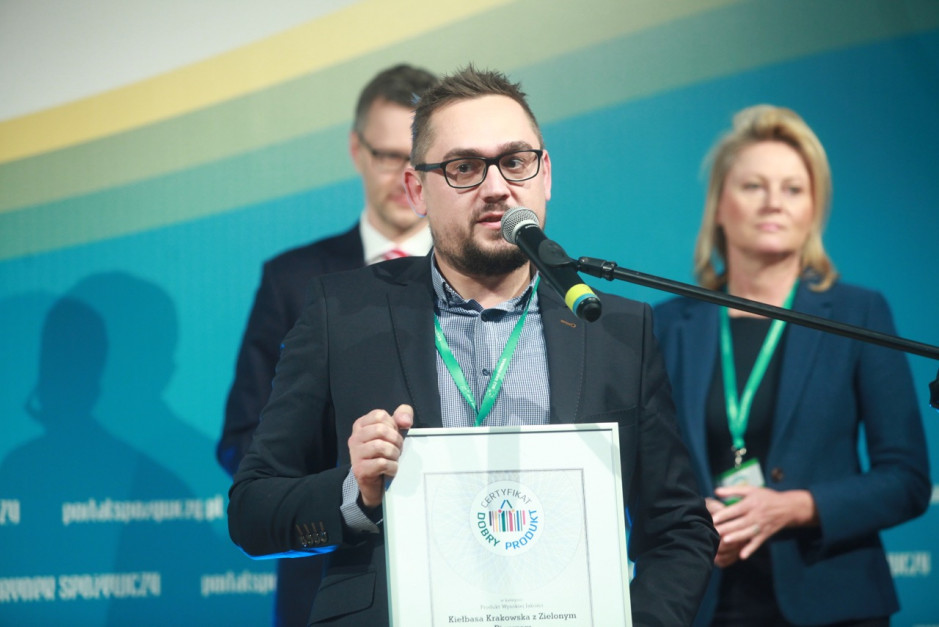 Jacek Ziąbski, Dyrektor Marketingu w Zakładach Mięsnych Olewnik-Bis. Fot. PTWP Zdjęcie numer 15 - galeria: Przyznano certyfikaty "Dobry produkt - wybór ekspertów 2016" (galeria zdjęć)