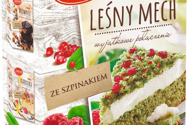 fot. mat. pras. Delecta wprowadza szpinakowe ciasto Leśny Mech