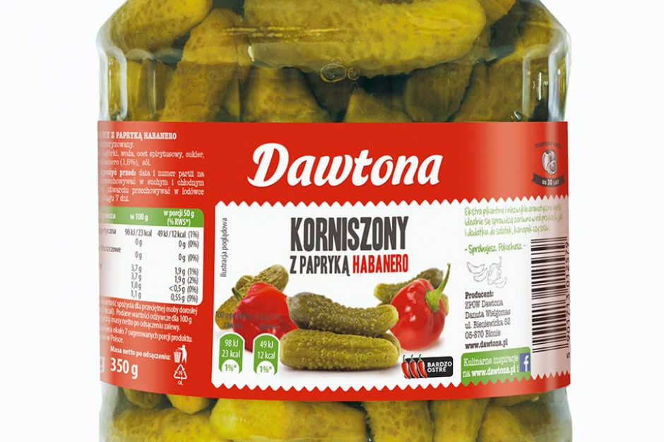 fot. materiały prasowe Korniszony z papryką habanero od Dawntony