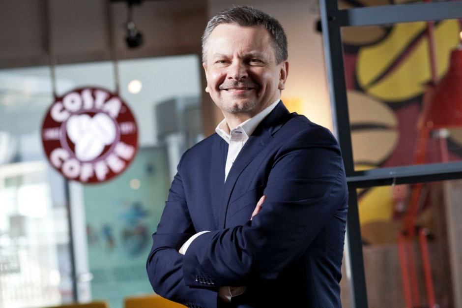 Andrzej Jackiewicz, dyrektor zarządzający Costa Coffee Europa; fot.: Żelazna Studio Dyrektor Costa Coffee: Pracujemy nad nowymi formatami (wideo)