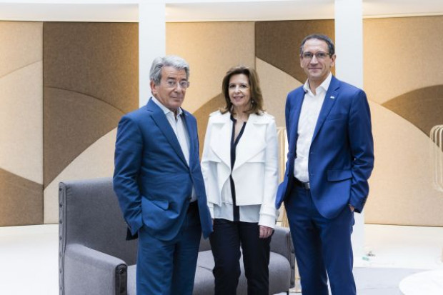 Denis Machuel, Sophie Bellon, Michel Landel fot. materiały prasowe Sodexo: Zmiana na stanowisku prezesa całej grupy