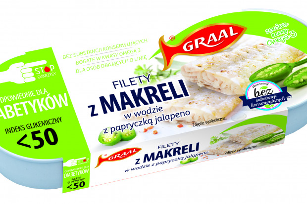 fot. mat. pras. Graal wprowadza linię makreli Diabetic