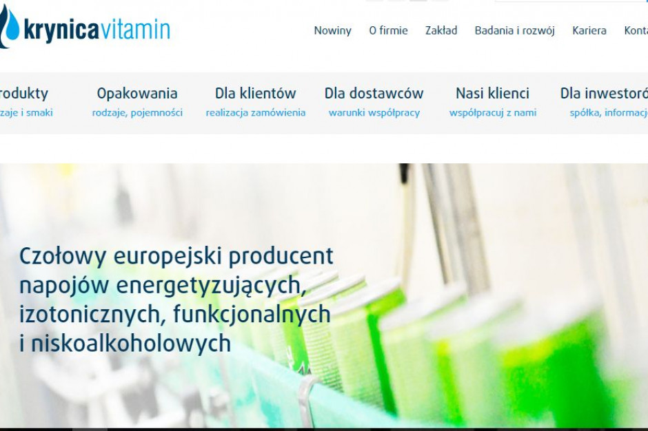 fot. materiały prasowe Krynica Vitamin: Wzrost przychodów, spadek zysku netto w I półroczu 2017 r.