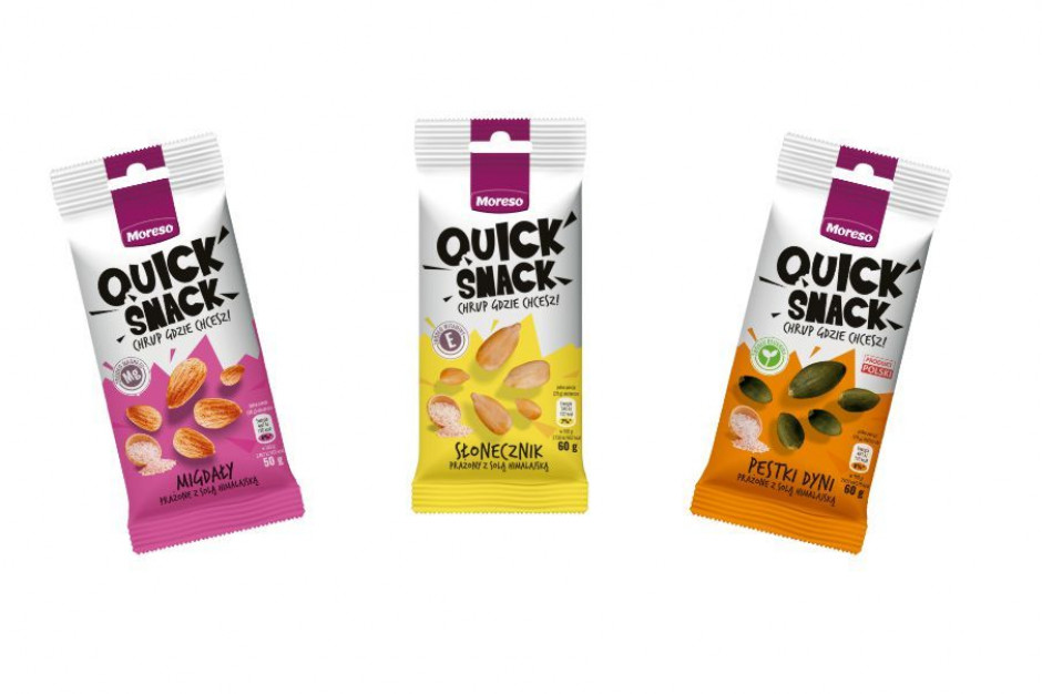 fot. materiały prasowe ROS-SWEET poszerza markę Moreso o nową linię przekąsek Quick Snack