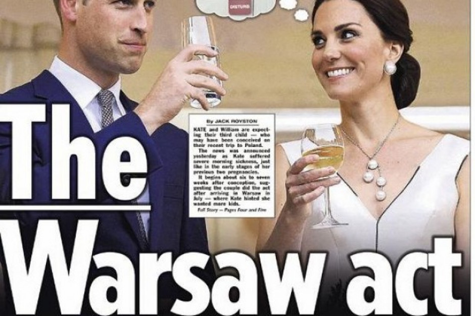 Fot. Twitter/thesun Detaliści w UK liczą na szaleństwo zakupów w związku z ciążą Kate