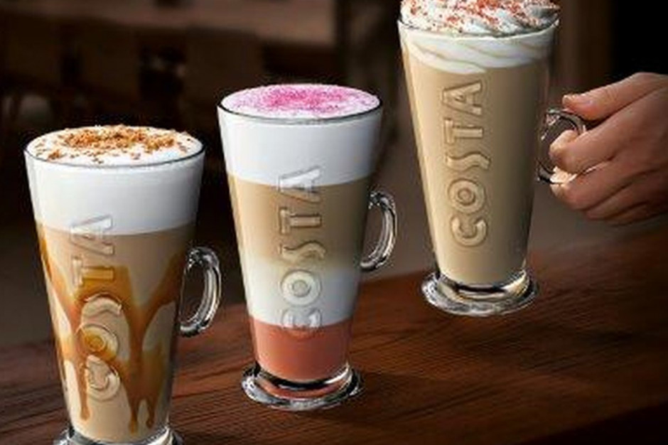 Jesienne smaki Costa Coffee: słony karmel, biała czekolada z różą i kokos