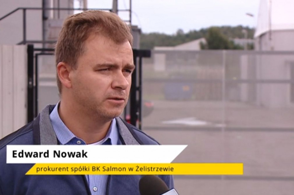 Fot. Kadr z wywiadu dla Telewizji TTM BK Salmon: Zachorowań w Danii nie powinno się wiązać z naszą firmą