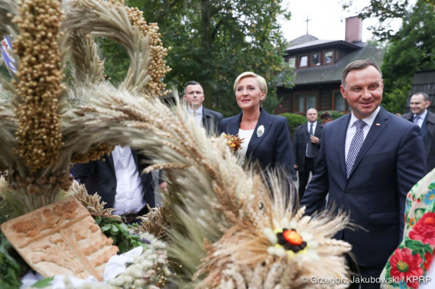 fot. materiały prasowe Kancelarii Prezydenta (fot. Grzegorz Jakubowski/KPRP) W Spale, jako co roku, Dożynki Prezydenckie
