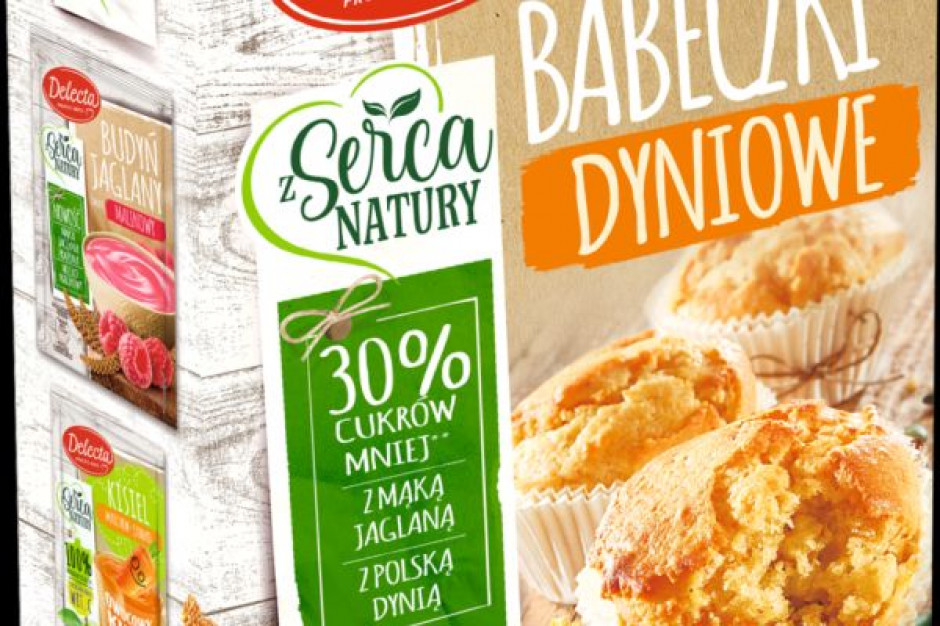 fot. materiały prasowe Delecta rozbudowuje linię z Serca Natury o Babeczki dyniowe