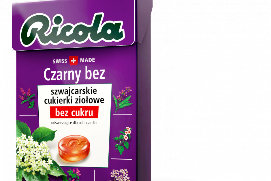 Cukierki ziołowe marki Ricola w nowym smaku czarnego bzu