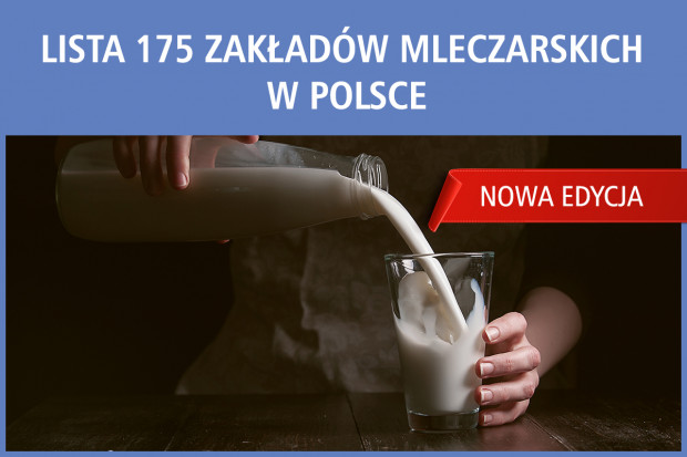 Lista 175 zakładów mleczarskich w Polsce - edycja 2017