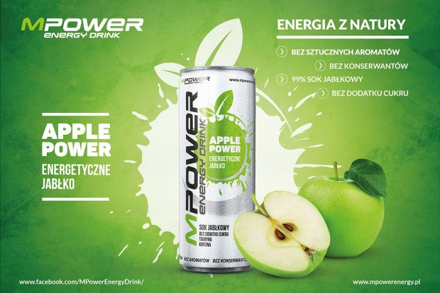 fot. materiały prasowe Na rynku pojawił się nowy energetyk na bazie soku jabłkowego