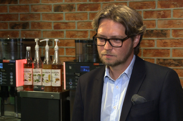 Paweł Grochal, Wild Bean Cafe category manager Poland stacji BP w Polsce, fot. Newseria Menedżer Wild Bean Cafe: W Polsce mamy już więcej punktów niż McDonald's