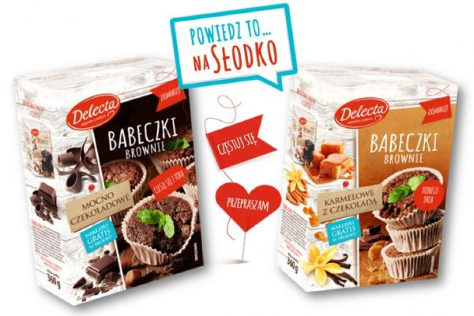 fot. materiały prasowe Nowość od Delecta - Babeczki Brownie Delecta