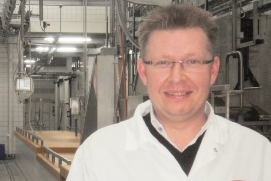 Robert Rytel, właściciel Ubojni Zwierząt Robert Rytel w Podgórzu. Ubojnia Zwierząt Robert Rytel z Łomży z certyfikatem QAFP