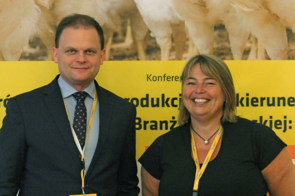 Łukasz Dominiak, Dyrektor Generalny Krajowej Rady Drobiarstwa – Izby Gospodarczej oraz Birthe Steenberg, Sekretarz Generalna stowarzyszenia a.v.e.c. (Association of Poultry Processors and Poultry Trade in the EU countries, fot. mat pras. KRD-IG i a.v.e.c. o szansach i zagrożeniach dla polskiego i europejskiego drobiu (wywiad)