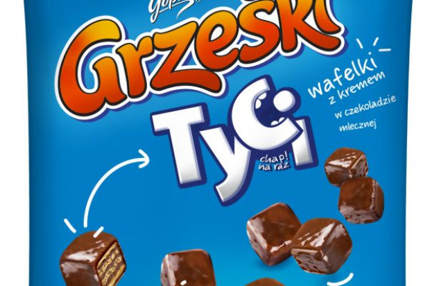 fot. materiały prasowe Grześki Tyci w czekoladzie mlecznej - nowe mini wafelki od Colian