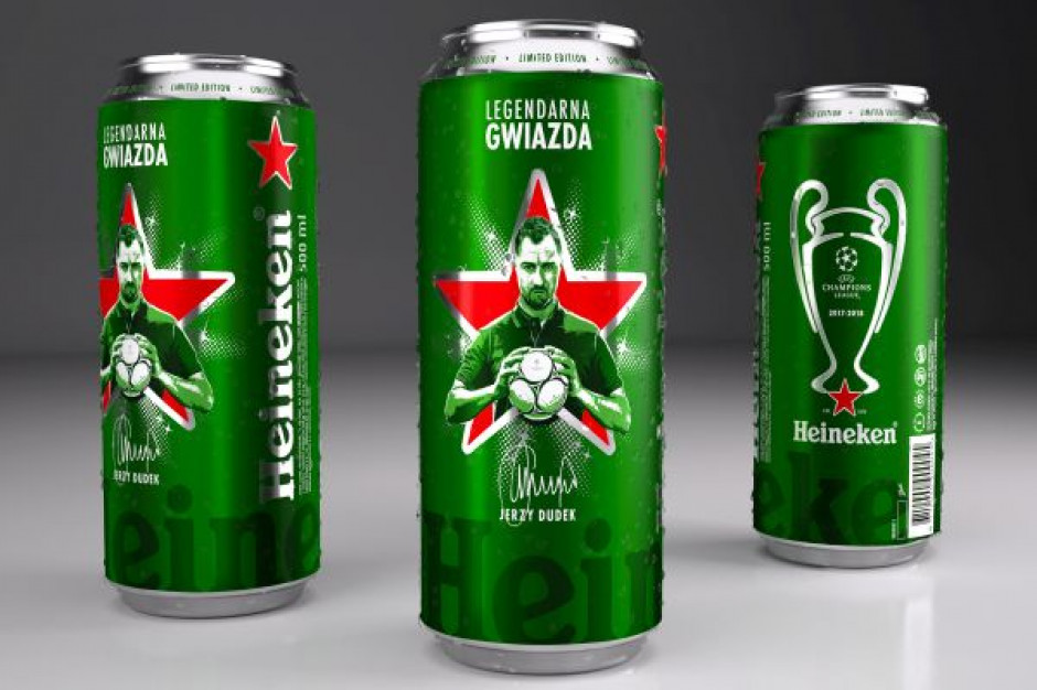 fot. materiały prasowe Jerzy Dudek na limitowanej edycji puszki Heinekena