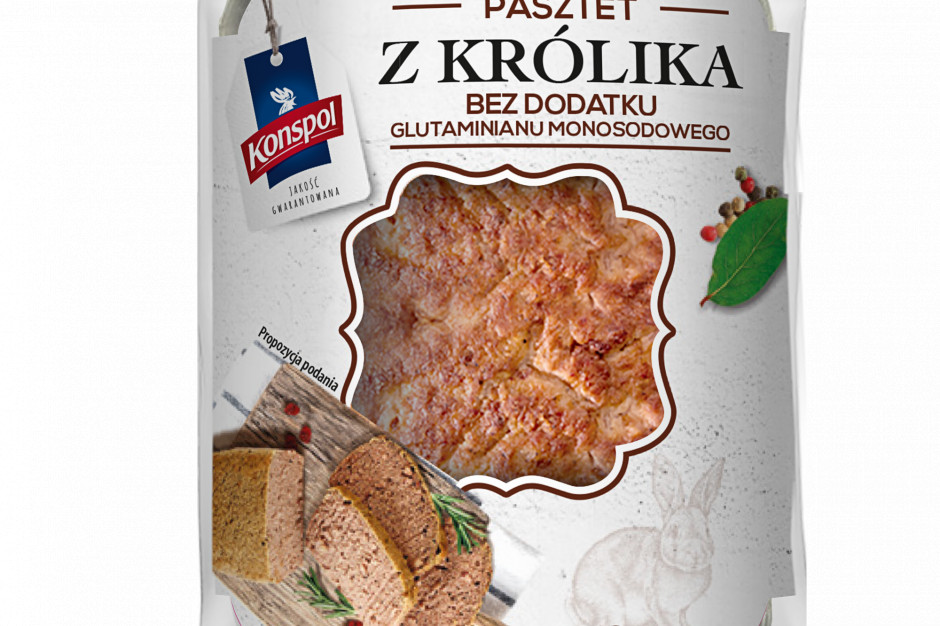 fot. mat. pras. Konspol: Pasztet z królika w odświeżonym opakowaniu