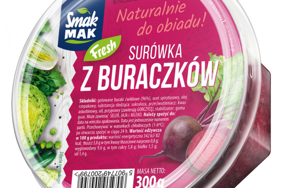 fot. mat. pras. SmakMak wprowadza surówkę z buraczków