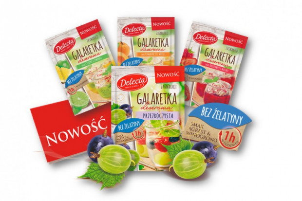 fot. materiały prasowe Przezroczysta roślinna galaretka deserowa Delecta