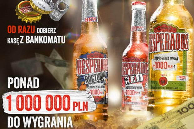 fot. materiały prasowe Desperados z pierwszą w historii loterią z błyskawiczną wypłatą BLIK w bankomatach