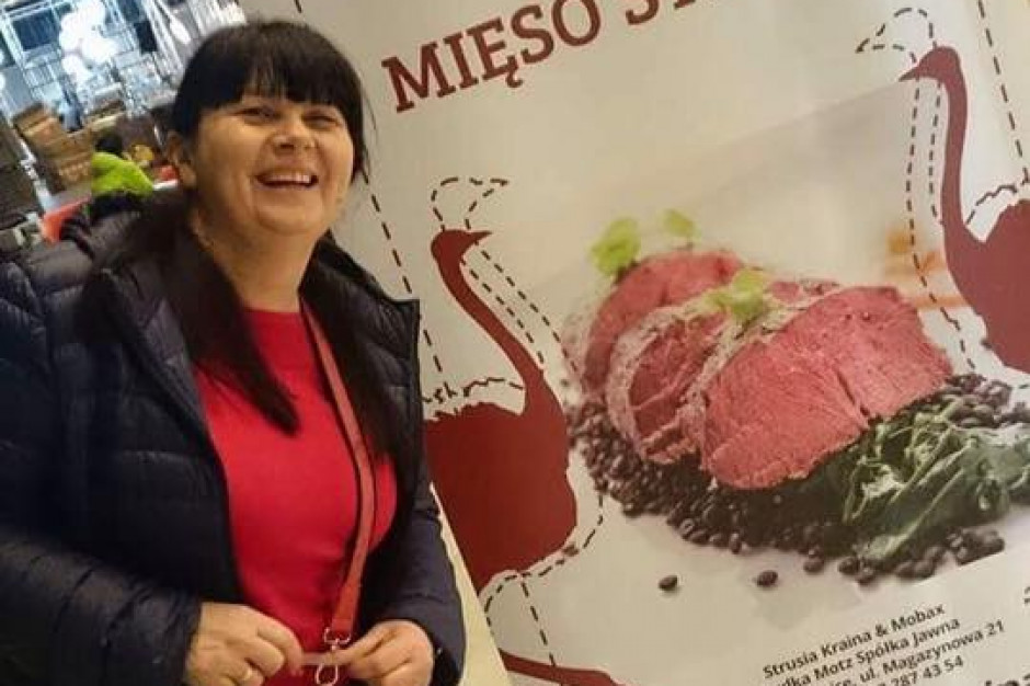 Aleksandra Dudka, właścicielka firmy Strusia Kraina & Mobax Sp. j., fot. facebook.com/strusiakraina Mięso ze strusia to nie ciekawostka, konsumenci do niego wracają