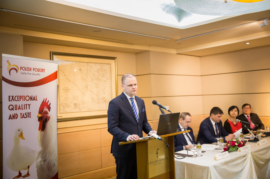 Łukasz Dominiak, Dyrektor Generalny Krajowej Rady Drobiarstwa – Izby Gospodarczej, fot. mat. pras. Seminarium KRD-IG w następstwie otwarcia rynku Singapuru dla polskiego drobiu