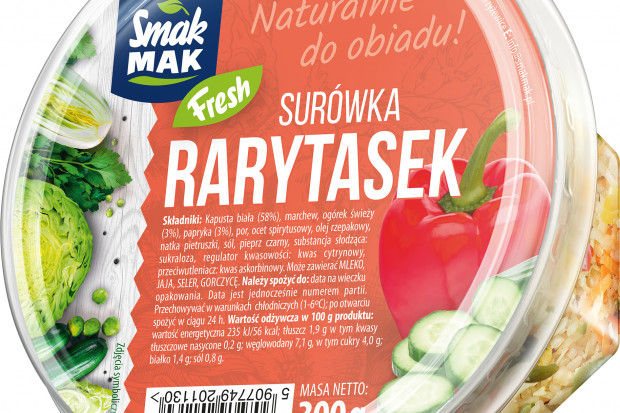 fot. mat. pras. SmakMak wprowadza surówkę "Rarytasek"