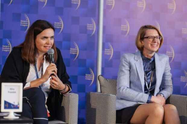 Alina Prawdzik, Dorota Snarska-Kuman fot. PTWP EEC 2018: Mężczyźni nieświadomie pomijają kobiety w biznesie